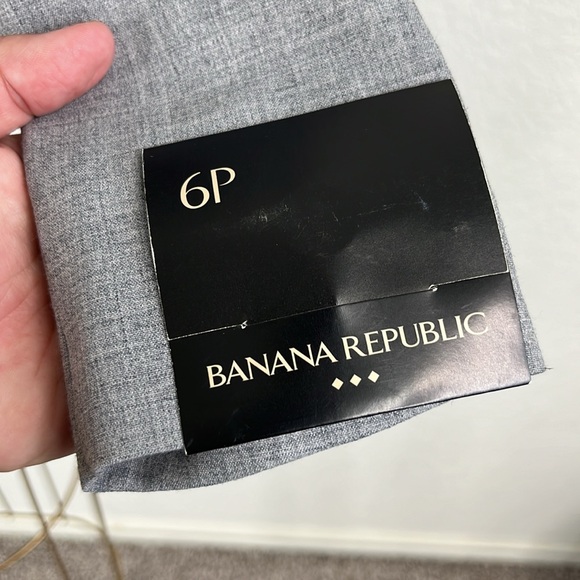 Banana Republic Marled Heathered Single Button Notched Slim Lapel Blazer - Picture 4 of 10